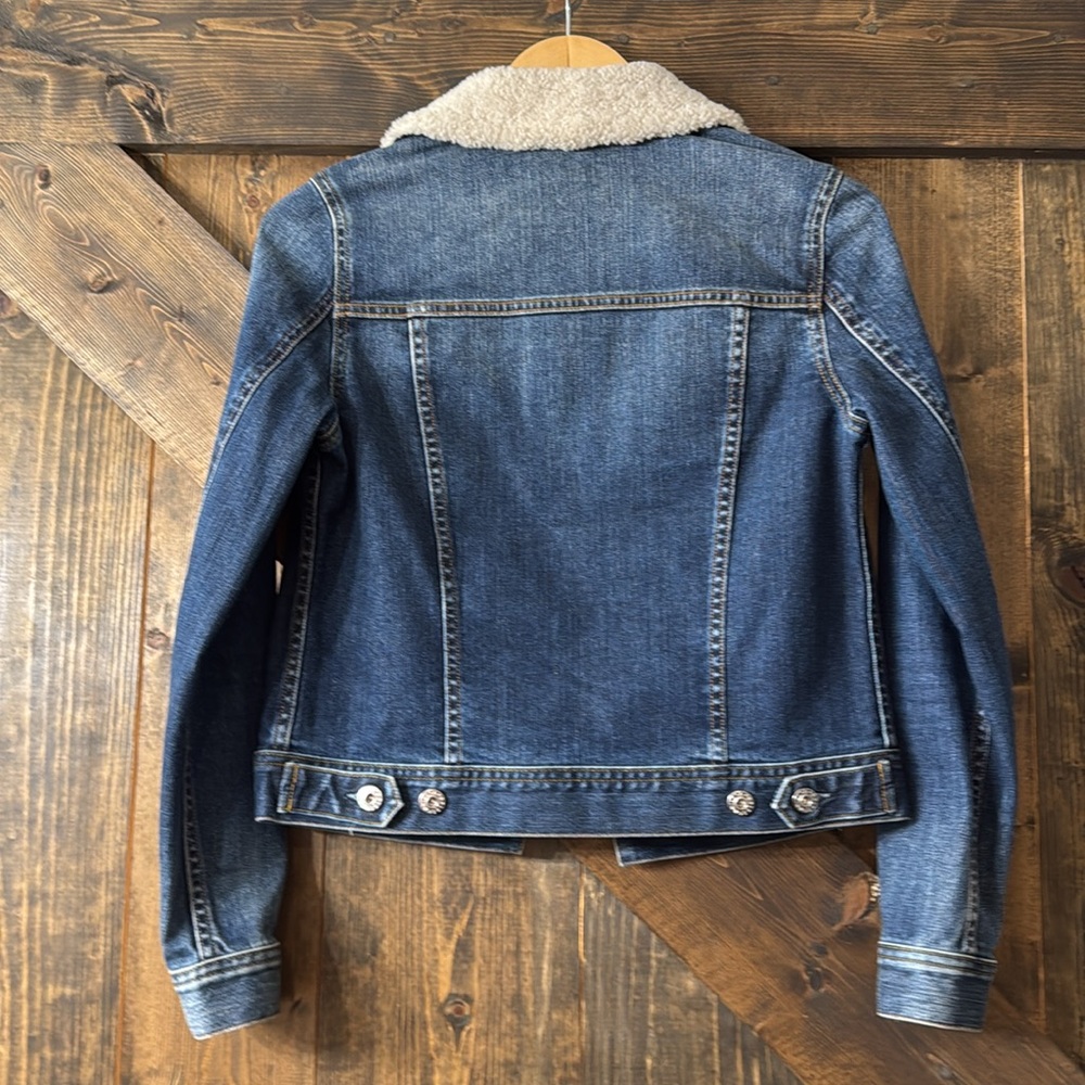 AG ADRIANO GOLDSCHMIED Lamb Shearling Jean Jacket - Picture 4 of 8